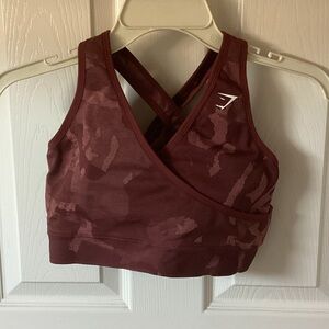 Gymshark Burgundy Sports Bra